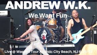 Andrew W.K. - We Want Fun  LIVE @ Warped Tour 25th Atlantic City NJ 2019