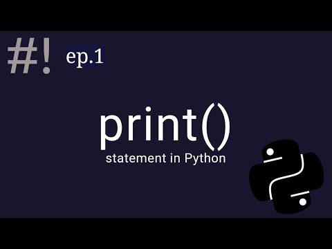 Python Ep 1 Print Statement
