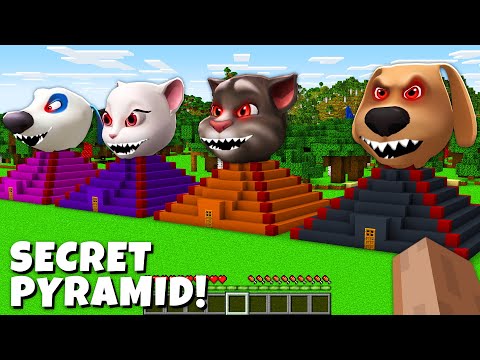 I found PYRAMID TEMPLE OF TALKING TOM EXE and BEN and ANGELA in Minecraft - Gameplay - Coffin Meme