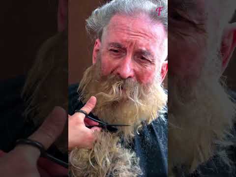 Homeless man's life transformed by stylist's kindness #shorts