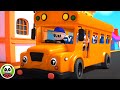 Wheels On The Bus Go Round And Round Nursery Rhymes For Babies Kids Songs For Children