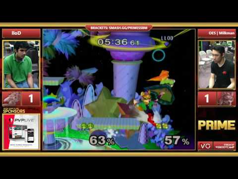 Prime - lloD (Peach) Vs. OES | Milkman (Fox) SSBM Winners Quarters - Smash Melee