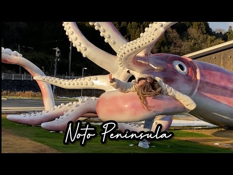 Driving around Japan’s Noto Peninsula | Giant Squid & Totoro Rock 🦑🪨