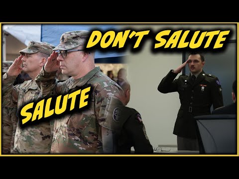 When you will or will NOT salute in the military