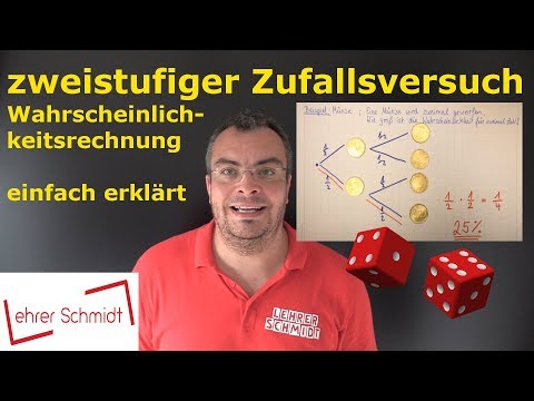 Two-stage random experiment | Probability theory - simply explained | Lehrerschmidt