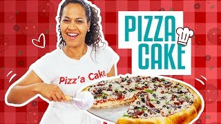 How To Make A PIZZA CAKE  Candy Toppings & Br�