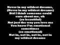 Brandy Wildest Dreams Lyrics