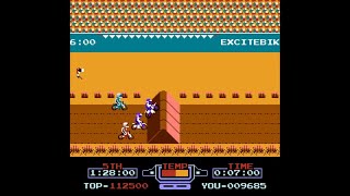 NES Game: Excitebike (1984 Nintendo) Arcade version