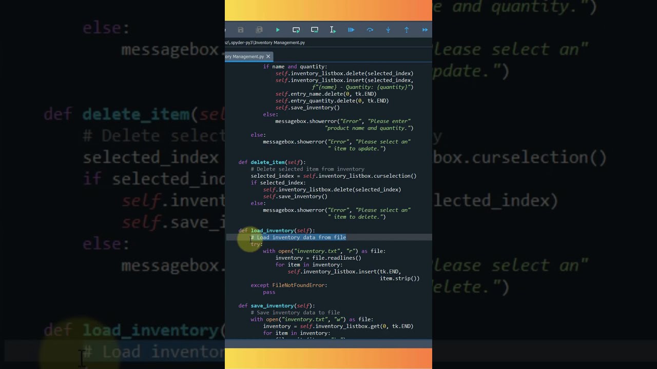 Build a Python Inventory App with Tkinter! Add, Update & Save Data!