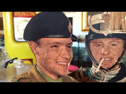 Cecil cigaretter gl. papskilt soldaterkammerater de blå husarer