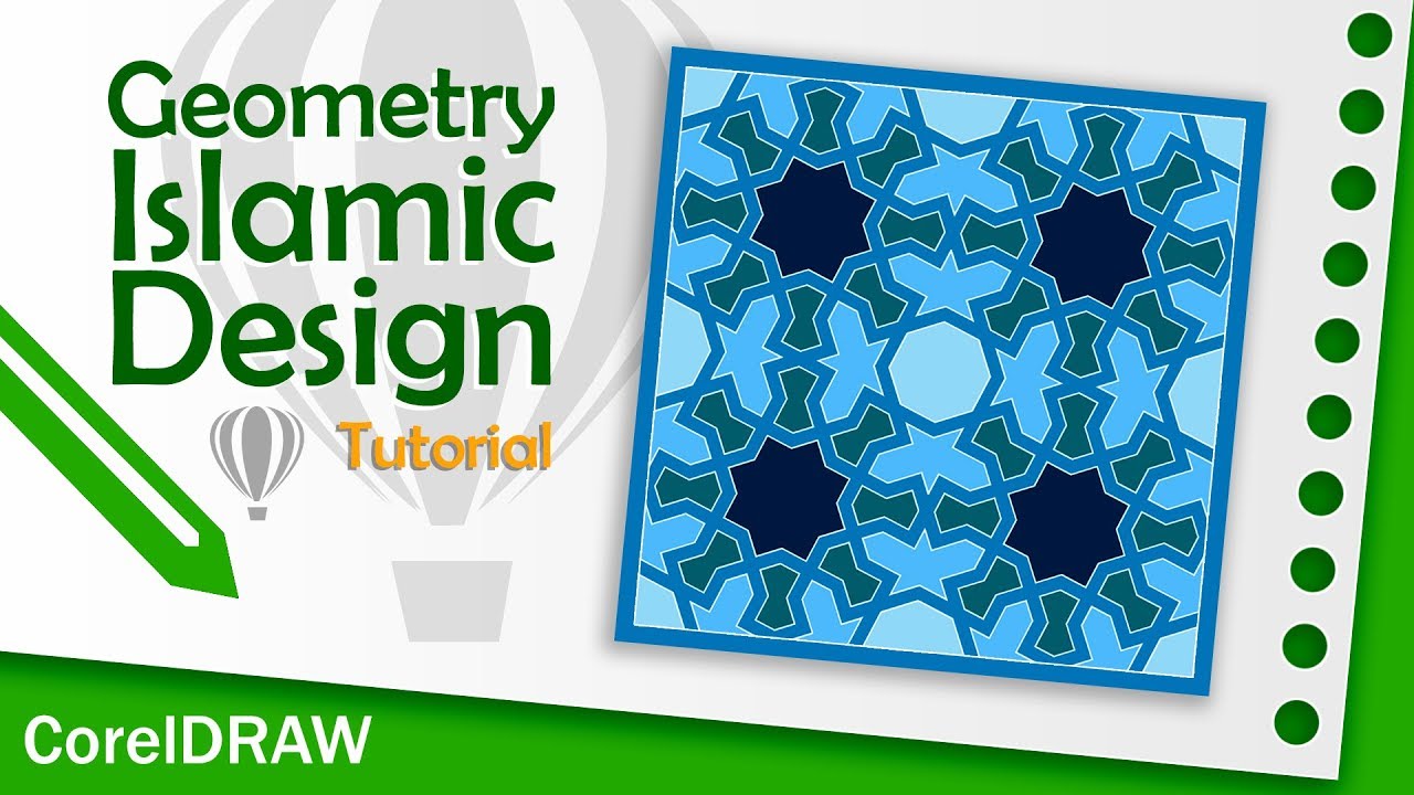 geometric islamic design Tutorial 6 CorelDRAW