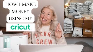 DITL OF A SMALL BUSINESS | HOW I USE MY CRICUT MACHINES TO MAKE MONEY | AD