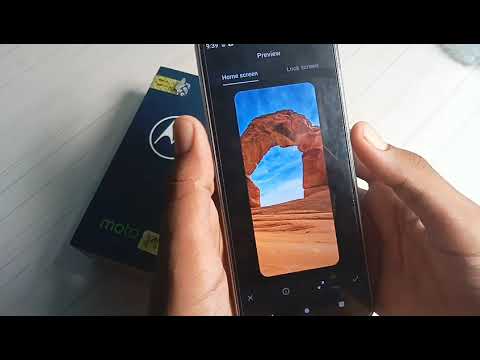 how to set wallpaper in Motorola G31 mobile