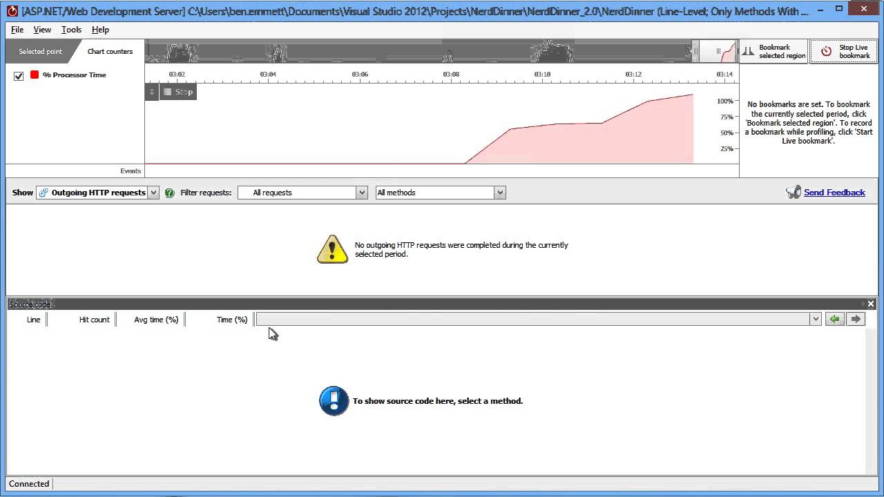 Profiling an ASP.NET Application | Redgate