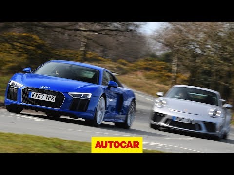 Audi R8 RWS V10 vs Porsche 911 GT3 - 2018 review | Autocar