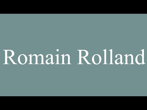 How to Pronounce ''Romain Rolland'' Correctly in French