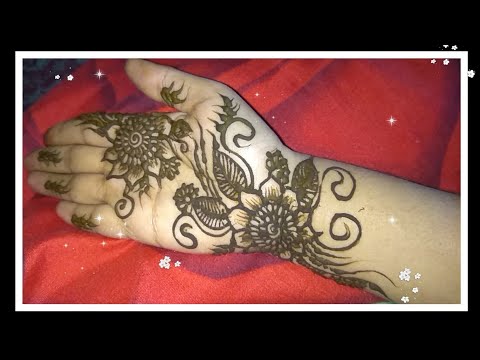 Very pretty mehendi design for hands| Easy Arabic design | Ghar ka Hoonar Video
