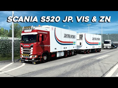 Scania S520 V8 Tandem JP. VIS & ZN ETS2 Mod Truck 1.43 | Promods
