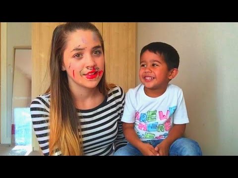 BABY BROTHER DOES MY MAKEUP ♡ Anna Lenkovska (RU sub) Video