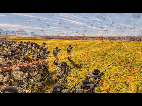 100.000 MODERN SOLDIERS vs 2 MILLION FOOTMEN - Ultimate Epic Battle Simulator 2 UEBS 2