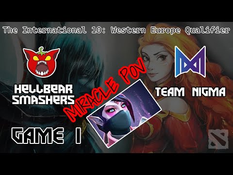 Team Nigma Vs  Hellbear Smashers GAME 1 | Miracle POV | [NO MUSIC]