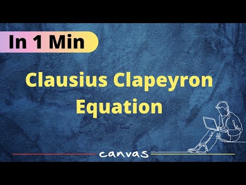 Clausius Clapeyron Equation