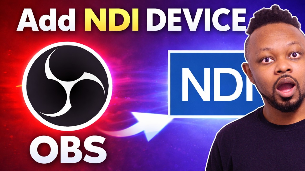 Adding an NDI camera as a network source in OBS Studio