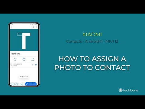 How to Assign a Photo to Contact - Xiaomi [Android 11 - MIUI 12]
