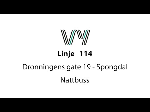 Linje 114 Dronningens gate 19 - Byneset/Spongdal