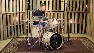 Video thumbnail for DW Performance Natural Lacquer Drum Set - 18, 12, 14, 5.5x14 by The Drum Shop - Portland, Maine