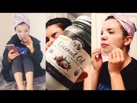 MY PAMPER NIGHT ROUTINE | COCONUT OIL HACKS + NETFLIX FAVES!
