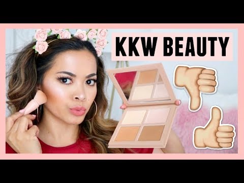 My HONEST First Impressions Review On KKW Beauty Powder Contour & Highlight Kits + Swatches! Video