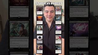 Black Staples: Pricey vs Budget 💀 #mtg #tcg #edh #staples #black