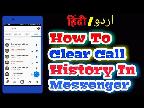 How To Delete A Call History In Facebook Messenger