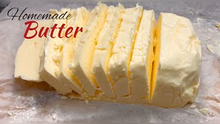 Homemade Butter | Salted and Unsalted Butter | Ready 15 Minutes.