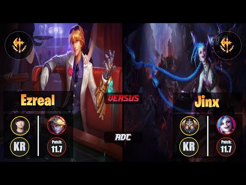 Ruler EZREAL (ADC) [Conqueror] VS JINX - Challenger KR Patch 11.7