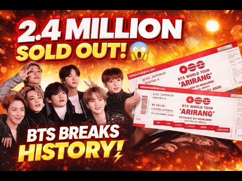 VERRÜCKT! BTS ARIRANG verkauft 2,4 Millionen Tickets – und bricht damit alle Rekorde asiatischer Kün