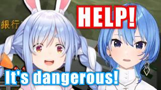 Suisei Found Herself In Danger While Looking For Pekora【Hololive】