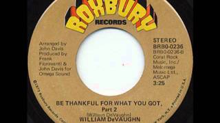 Be Thankful for What You Got (Pt. 1) Music Video