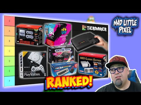 Ranking The Classic Edition Mini Consoles! The NES, SNES, PlayStation, NeoGeo, C64, Genesis & TG-16!