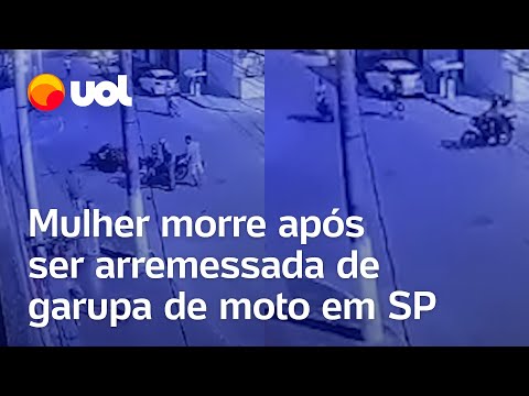 Motos colidem e mulher morre ao ser arremessada da garupa em Praia Grande, São Paulo; vídeo