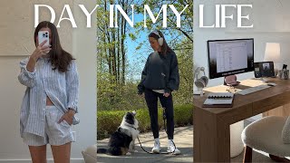 8AM TO 8PM DAY IN MY LIFE | mental & physical wellness, productive work day + aritzia haul!