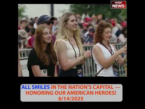 ALL SMILES IN THE NATION'S CAPITAL, Trump salutes, swears in new & reenlisting troops, Happy B-day