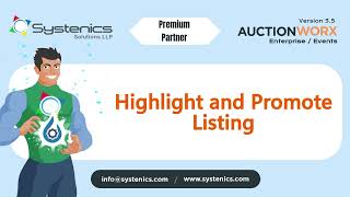 Promote and Highlight to Upgrade Your Listings on the AucionWorx Enterprise