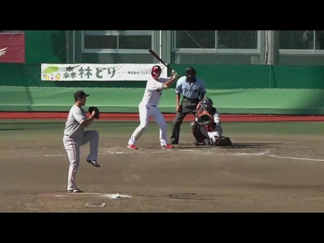 【ファーム】バットでアピール!! イーグルス・澤野聖悠がマルチヒットを放つ!!  2023年8月24日 東北楽天ゴールデンイーグルス 対 読売ジャイアンツ