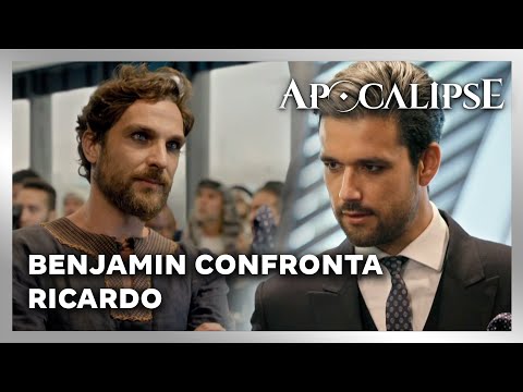 NOVELA APOCALIPSE: Benjamin confronta Ricardo durante a inauguração da Nova Babilônia