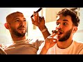 Andrew Tate Teaches Adin Ross How to Smoke a Cigar