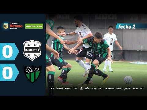 RIESTRA 0 - 0 SAN MARTÍN (SJ) I Resumen del partido | #TorneoBetano Apertura 2025