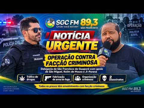 Operação prende suspeitos ligados a facção criminosa em São Francisco do Guaporé