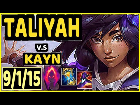 FEIZ (TALIYAH) vs KAYN - 9/1/15 KDA JUNGLE CHALLENGER GAMEPLAY - KR